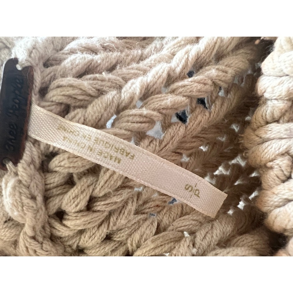 Free People My Only Sunshine Chunky Knit Mock Neck Sweater Cream Beige Small - Picture 4 of 6